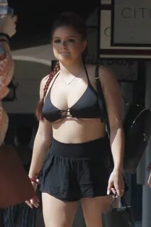 Ariel Winter paparazzi pictures in black bikini top and shor