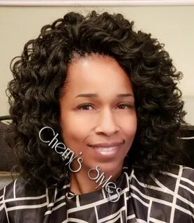 Kima Ripple Deep crochet braids in color #1b. #cherrystyles 