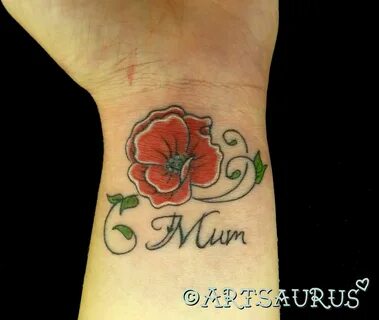 poppy Artsaurus... Poppies tattoo, Flower wrist tattoos, Tat