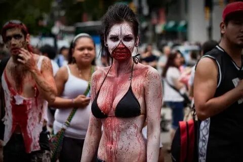 My friend posted a pic of his zombie girlfriend from the 201