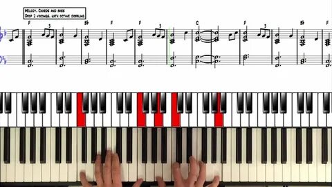 Amazing Grace Nr4: Piano tutorial Drop 2 voicings - YouTube