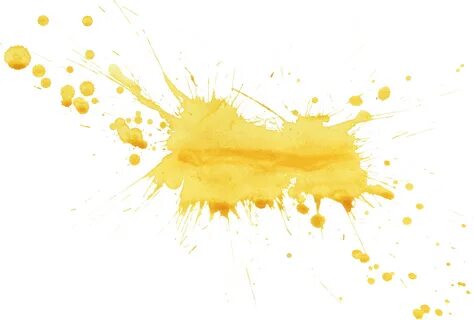Free Download - Yellow Paint Splatter Png - (2939x1983) Png 