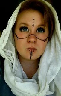 My friend did druid makeup and I love it Beautiful halloween