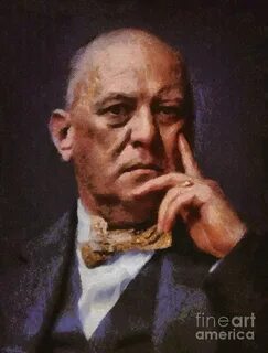 Aleister Crowley, Infamous Occultist Painting by Esoterica A