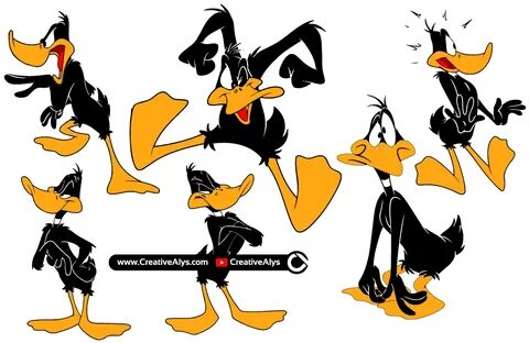 Creative Alys в Твиттере: "Daffy Duck - Vector Illustrations