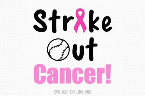 Strike out cancer svg, breast cancer ribbon svg (145547) SVG