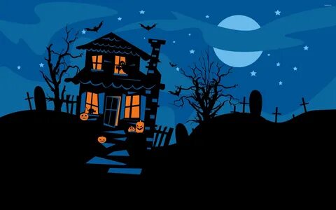 Halloween Haunted House Wallpapers - Wallpaper Cave