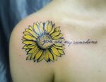 Sunflower tattoo...you are my Sunshine #sunflowertattoos Sun
