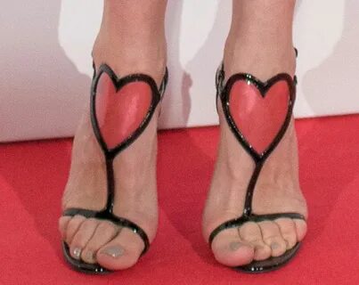 Olga Kurylenko's Hot Feet in Heart Heels at Water Diviner Pr
