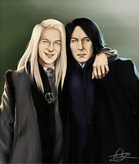 Lucius Malfoy and Severus Snape. Commission for , thank you 