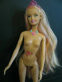 Купить Barbie nude doll Merliah with tiara and tattoos Б/У н