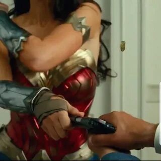 Wonder woman flashing her boobs