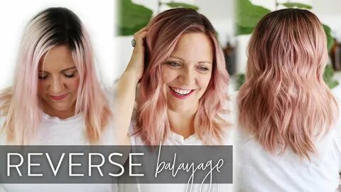 Reverse Balayage Technique Platinum to Rooty Rose Gold Tutor