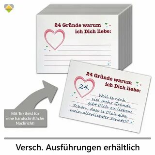 24 gründe warum ich dich lieb habe