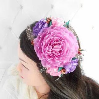 Purple Frida Kahlo flower crown Fiesta party crown Mexican f