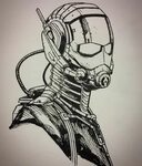Ant-Man Sketch by Andy Park for 'Ant-Man & the Wasp' Mar