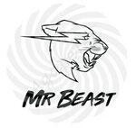 Mr Beast outline Mr Beast SVG PNG JPG Instant download for E