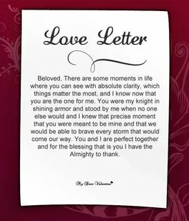 Cute Love Letters For Her Romantic love letters, Love letter