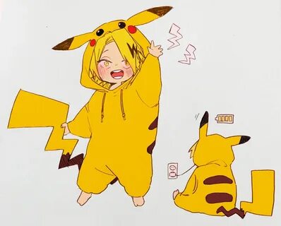Kaminari Denki Human pikachu, Cute anime character, My hero 