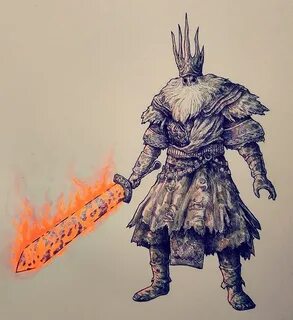 It's Dark Souls 1's birthday today, I drew (almost) all the 