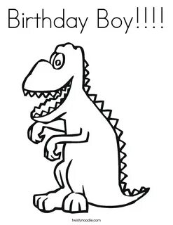 Birthday Dinosaur Coloring Pages Mclarenweightliftingenquiry