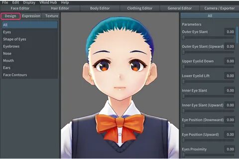 Vroid Studio Face Texture - Floss Papers