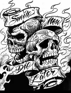 Laugh Now Cry Later Tattoo Skulls News at tattoo - beta.meds