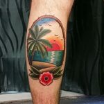Simple beach Tattoos