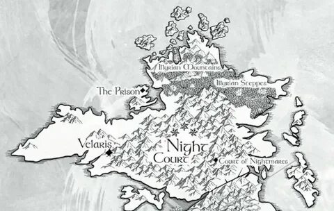 Night Court Map A court of mist and fury, Roses book, A cour