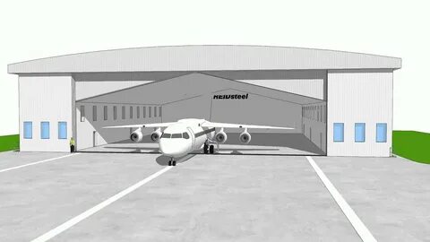 Hangar Door Extension (Pt 2) - 6 Door - 3 Track with housing