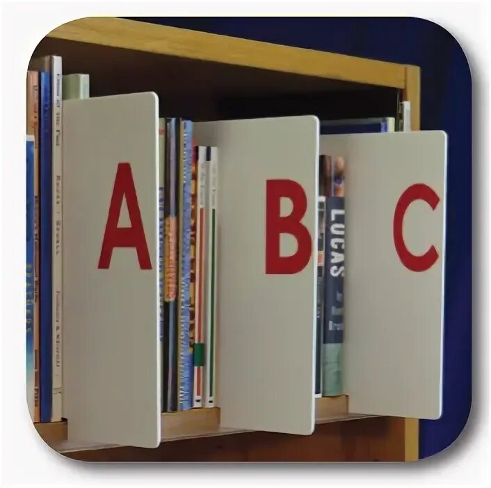 LibrarySkills shelf dividers - Google Search Shelf markers, 