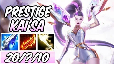 NEW PRESTIGE KAI'SA K/DA ALL OUT SKIN ADC GAMEPLAY Build & R