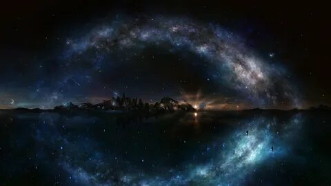 Обои ночное небо, звезда, космическое пространство, атмосфер