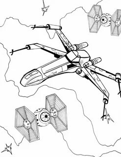 Star Wars Coloring Pages X Wing Fighter