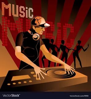 Disc jockey Royalty Free Vector Image - VectorStock