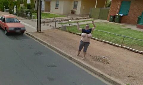 Woman Poses Topless for Google Maps Complex