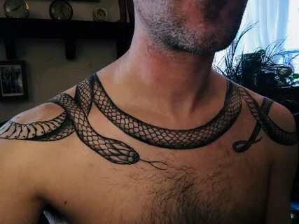 Татуировка на шее змея (79 фото)