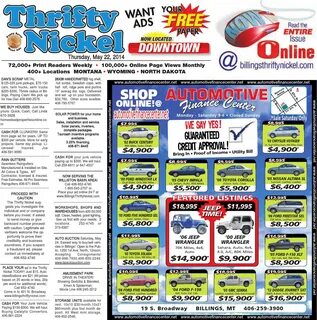 Thrifty Nickel May 22 by Billings Gazette - Issuu