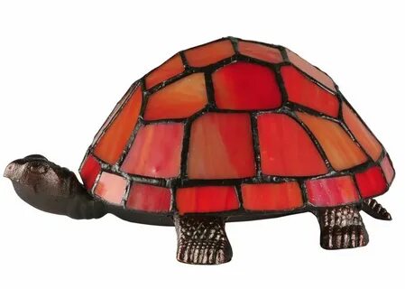 Meyda 4"H Turtle Tiffany Glass Accent Lamp Glass art, Turtle