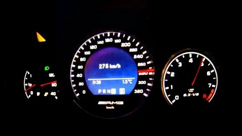 Mercedes C63 AMG Acceleration 0-275 km/h Autobahn Full Throt