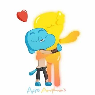 Gumball and Penny - Loving Embrace by AfroAmpharos.deviantar