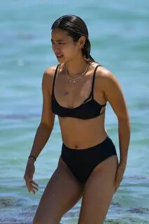 JAMIE CHUNG in Bikini at a Beach in Miami 04/27/2019 - HawtC