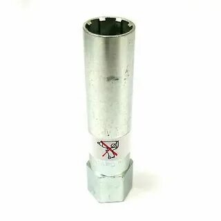 1 Single 7/16-20 Wheel Spline Lug Nut 1.38" 33mm length Chro