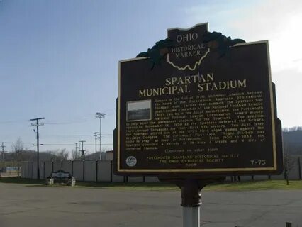 7-73 Spartan Stadium Marker - front Remarkable Ohio