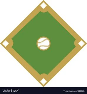 Camp diamond baseball sport Royalty Free Vector Image