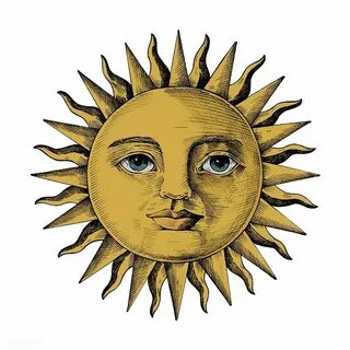 Hand drawn sun with a face premium image by rawpixel.com Art