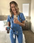 FIGS Scrubs in Ceil Blue Doctor scrubs, Scrubs outfit, Cute 