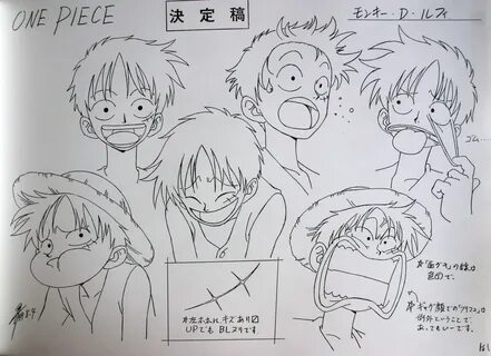 Monkey D. Luffy sheet, Character design, Official reference,