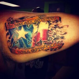 Texas Flag tattoo from InkSlinger Studios in Liberty Tx Texa