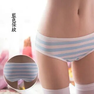 Anime Blue White Stripe Cosplay Panties Anime Briefs Cosplay